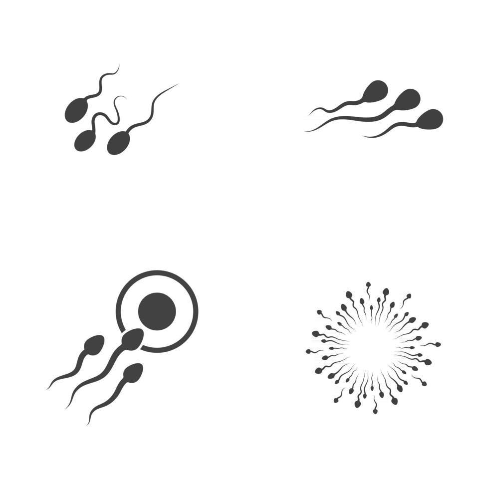 illustration de conception d'icône de vecteur de sperme