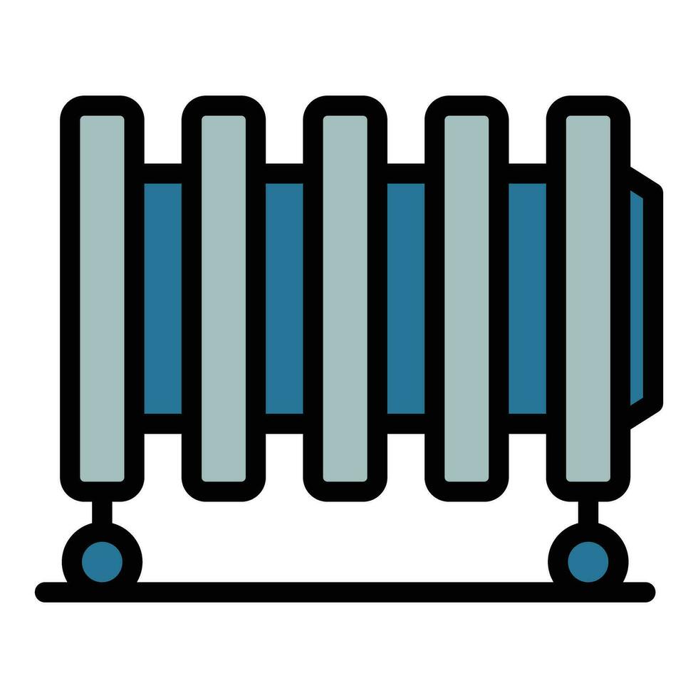 roue radiateur icône vecteur plat