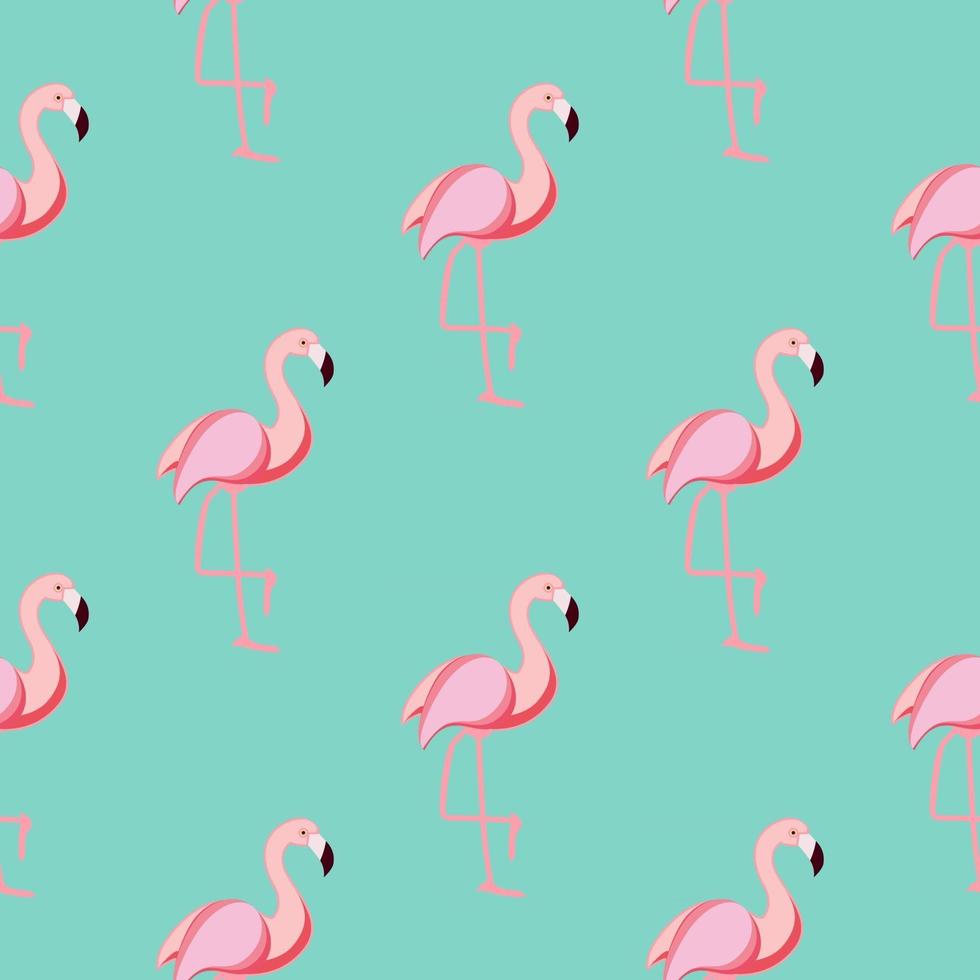 illustration vectorielle mignon motif flamant rose vecteur