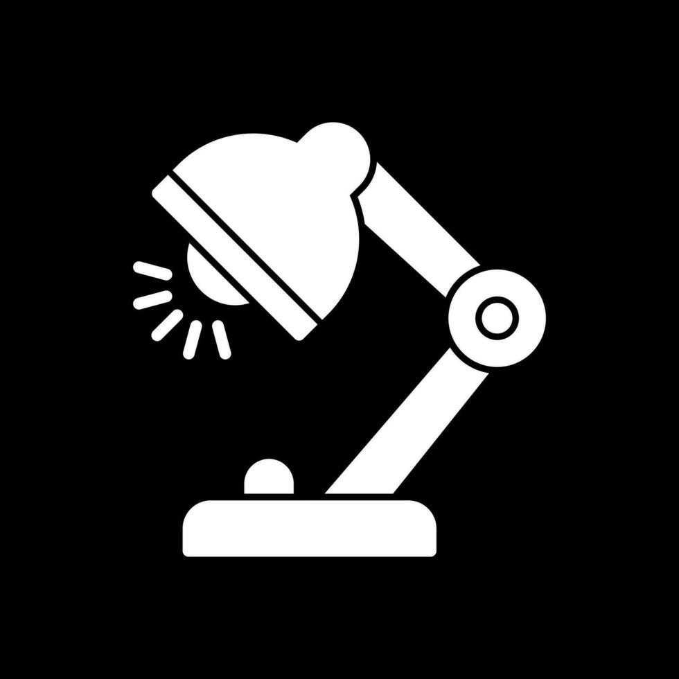 conception d'icône de vecteur de lampe de bureau