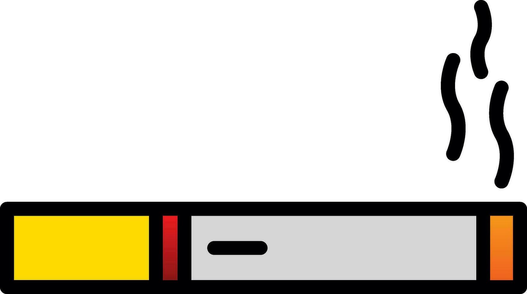 conception d'icône de vecteur de cigarette