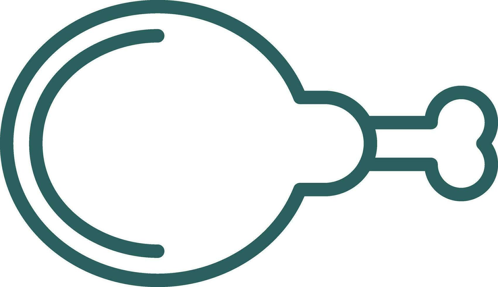 conception d'icône vecteur cuisse de poulet