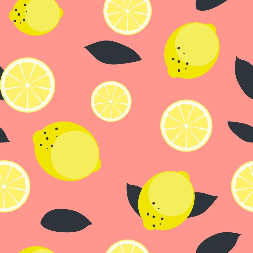 illustration vectorielle de fond abstrait citron sans soudure vecteur