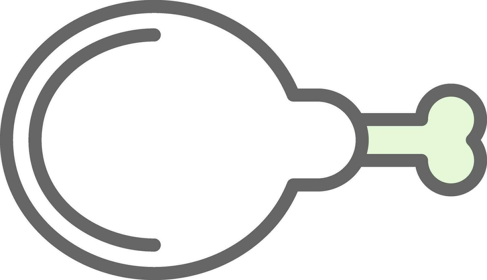 conception d'icône vecteur cuisse de poulet