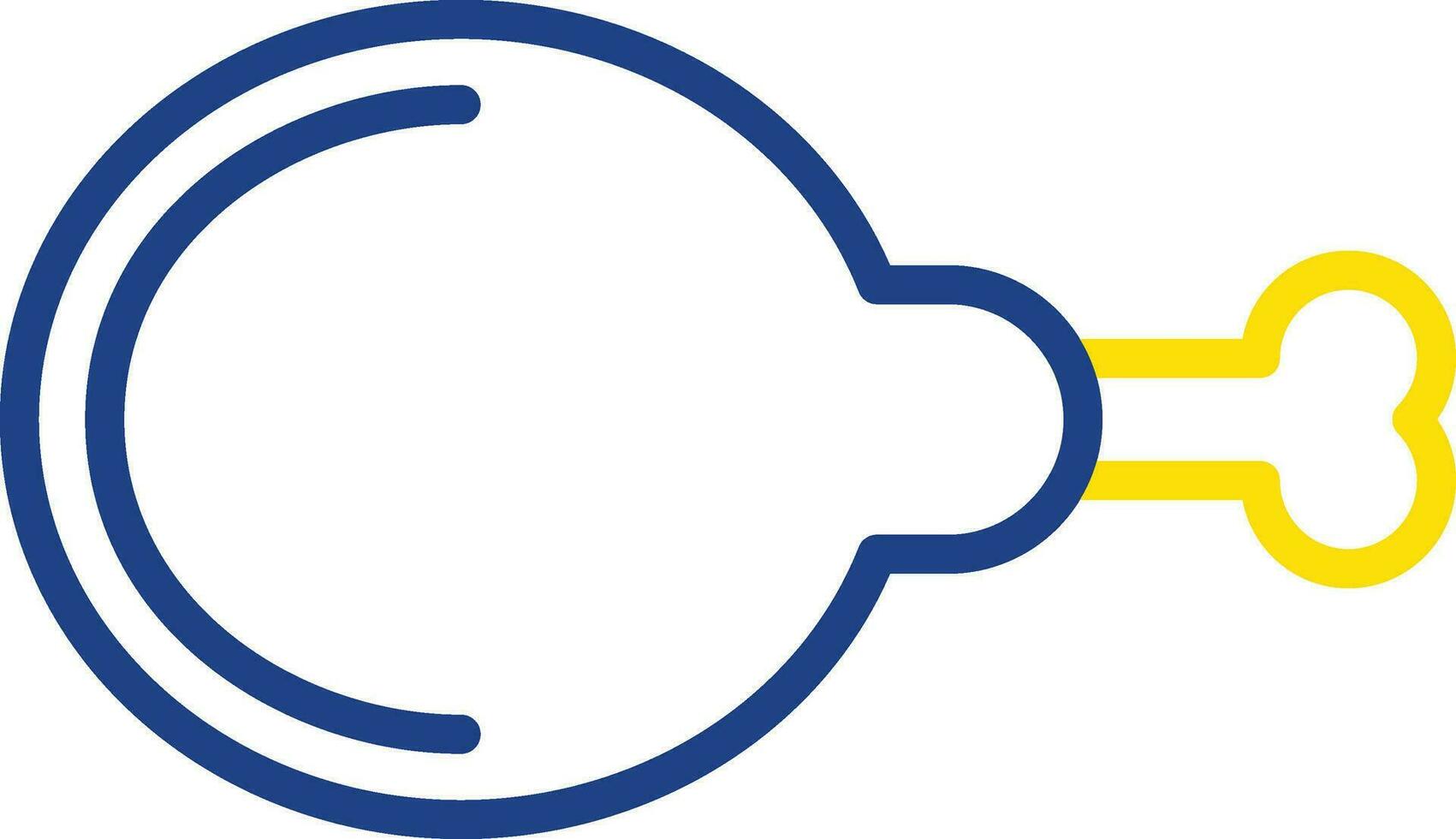 conception d'icône vecteur cuisse de poulet