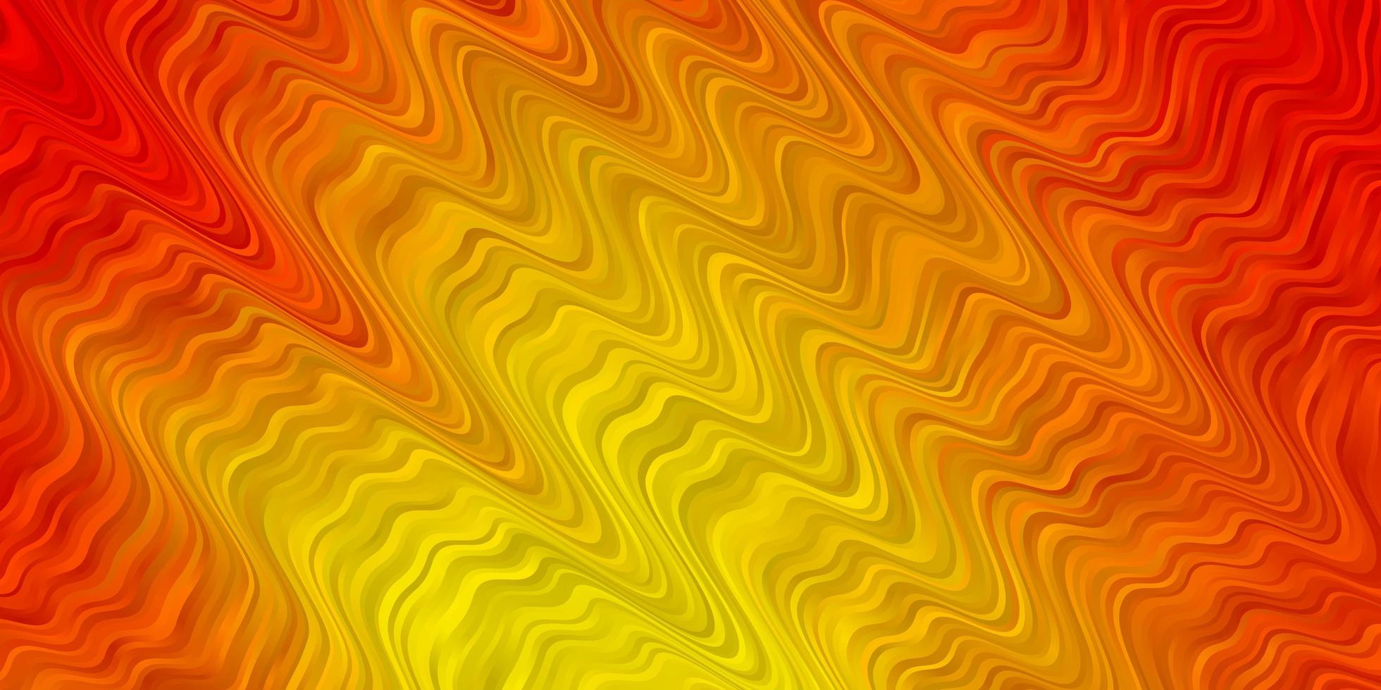 modèle vectoriel orange clair avec des lignes tordues