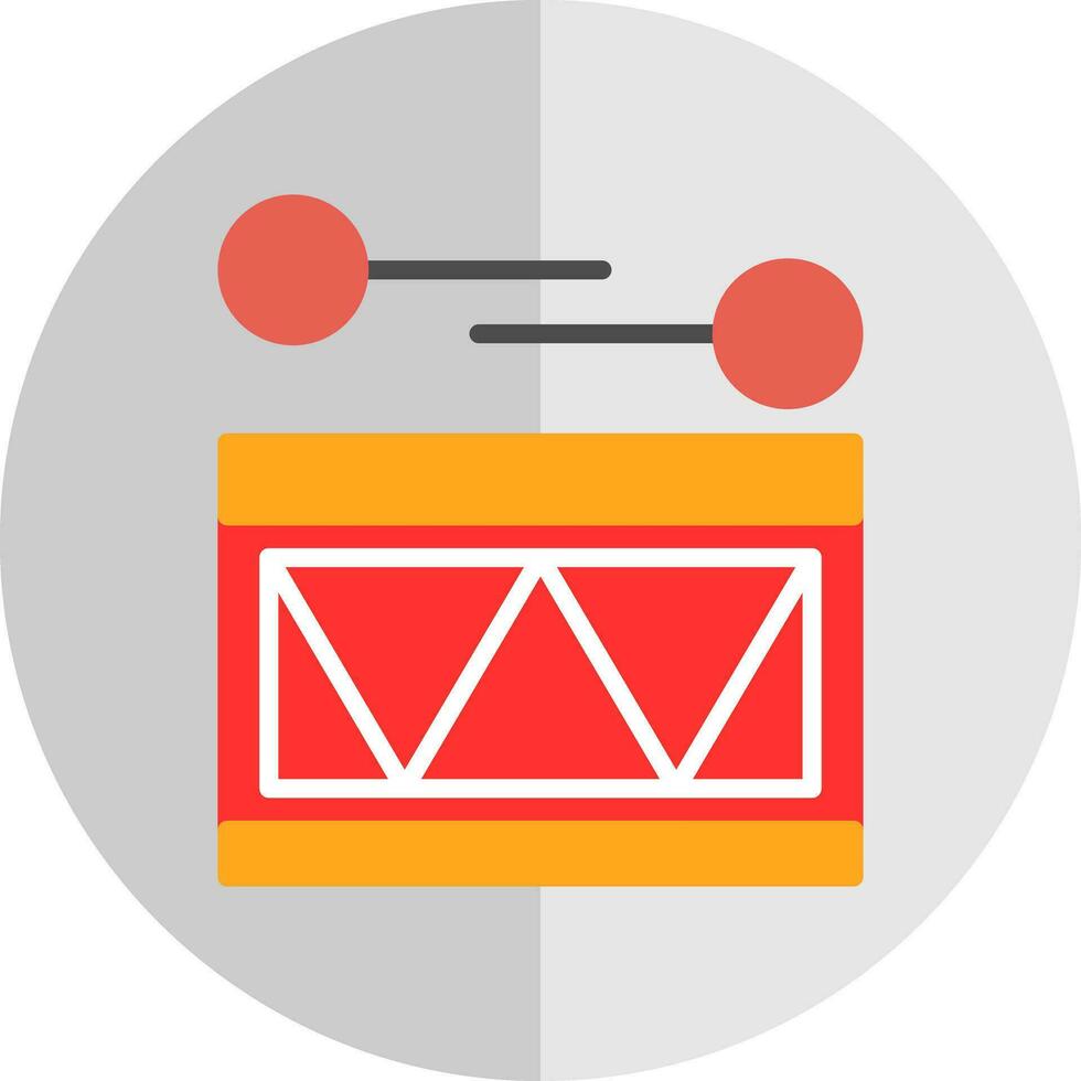 conception d'icône de vecteur de tambour