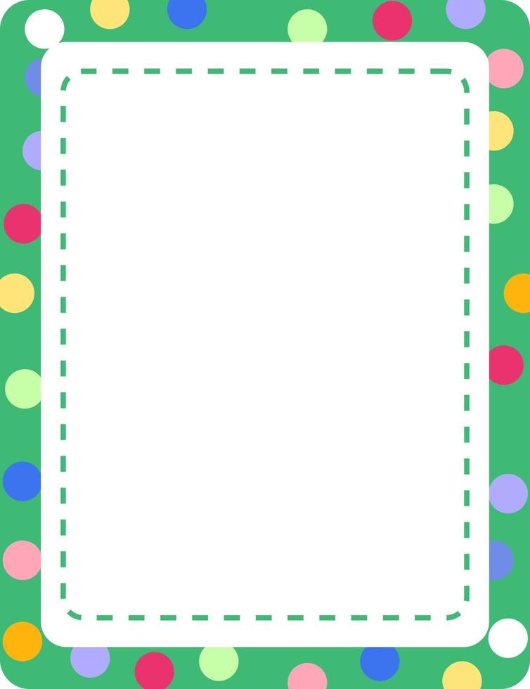 modèle de bannière de cadre coloré vide vecteur