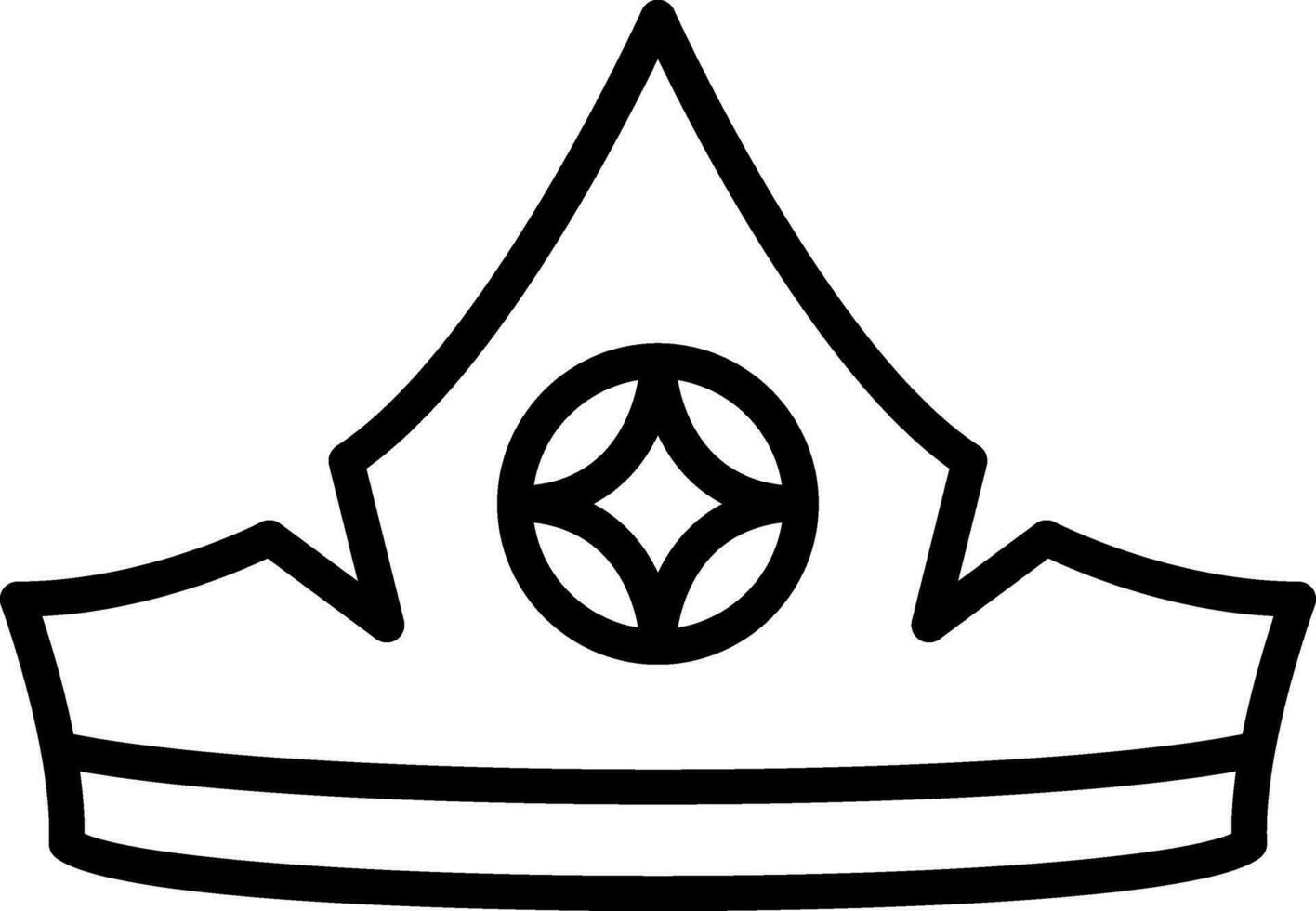 aurore couronne vecteur icône conception