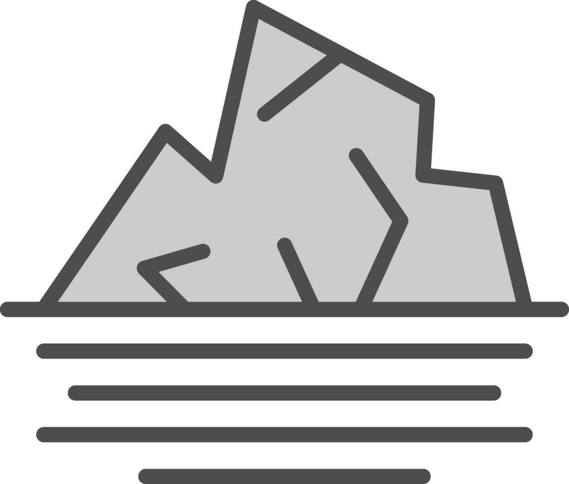 iceberg cambre vecteur icône conception