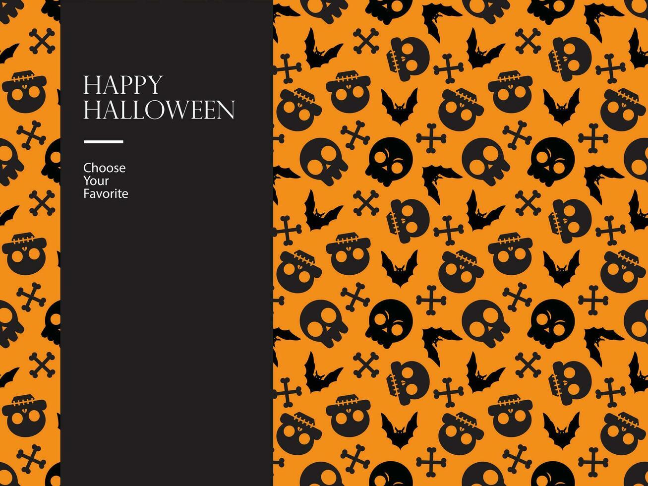Halloween content vecteur élément horreur octobre dessin animé mal hanté citrouille inviter fête monstre art