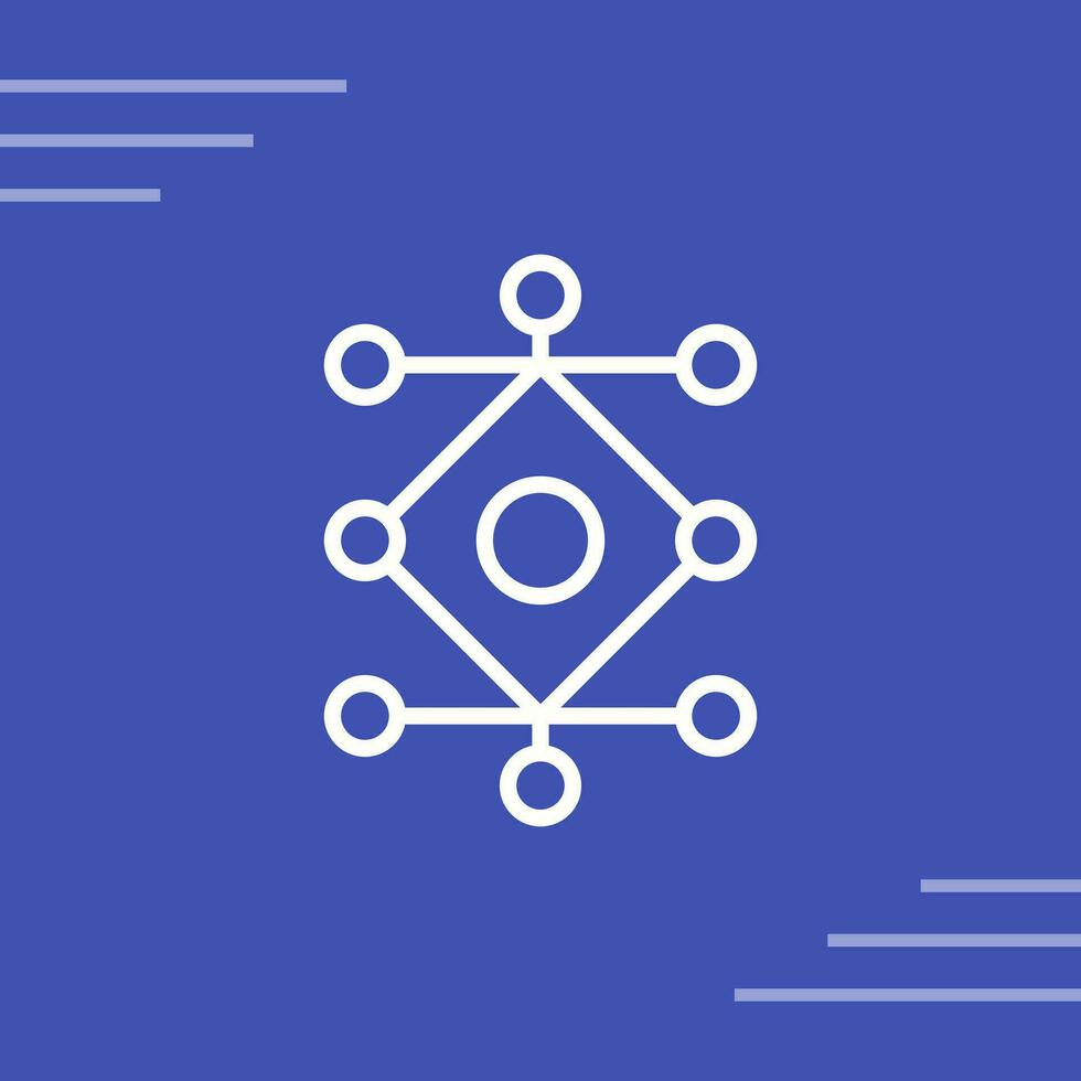 réseau une analyse vecteur icône