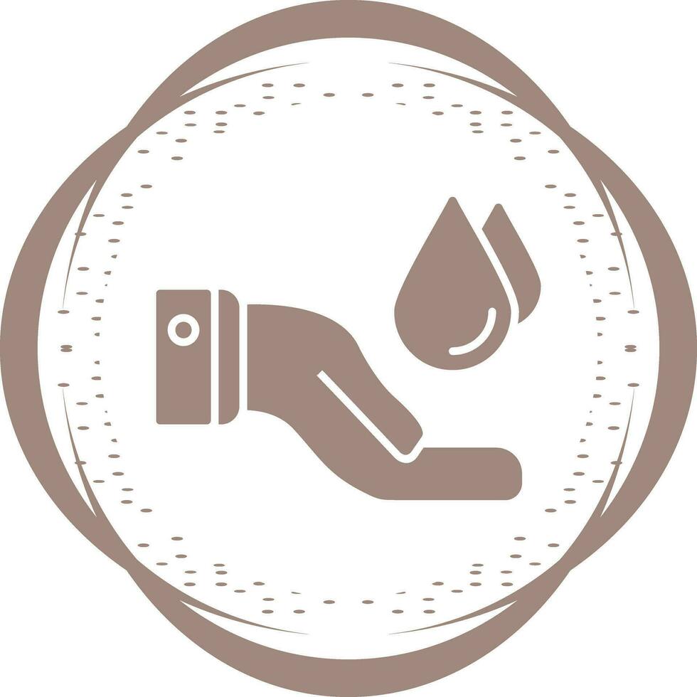 économiser l'icône de vecteur d'eau