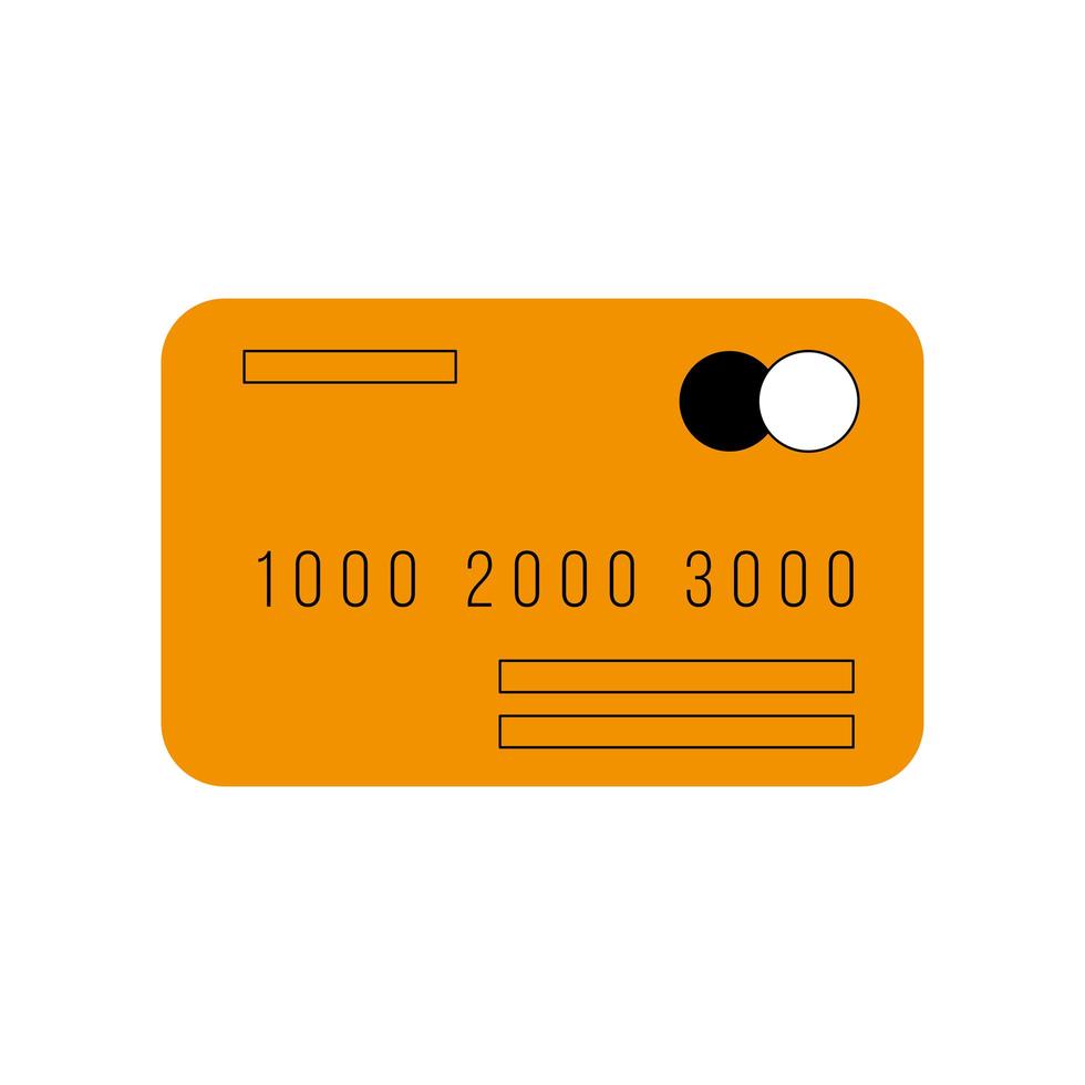 icône de carte de crédit conception de vecteur isolé