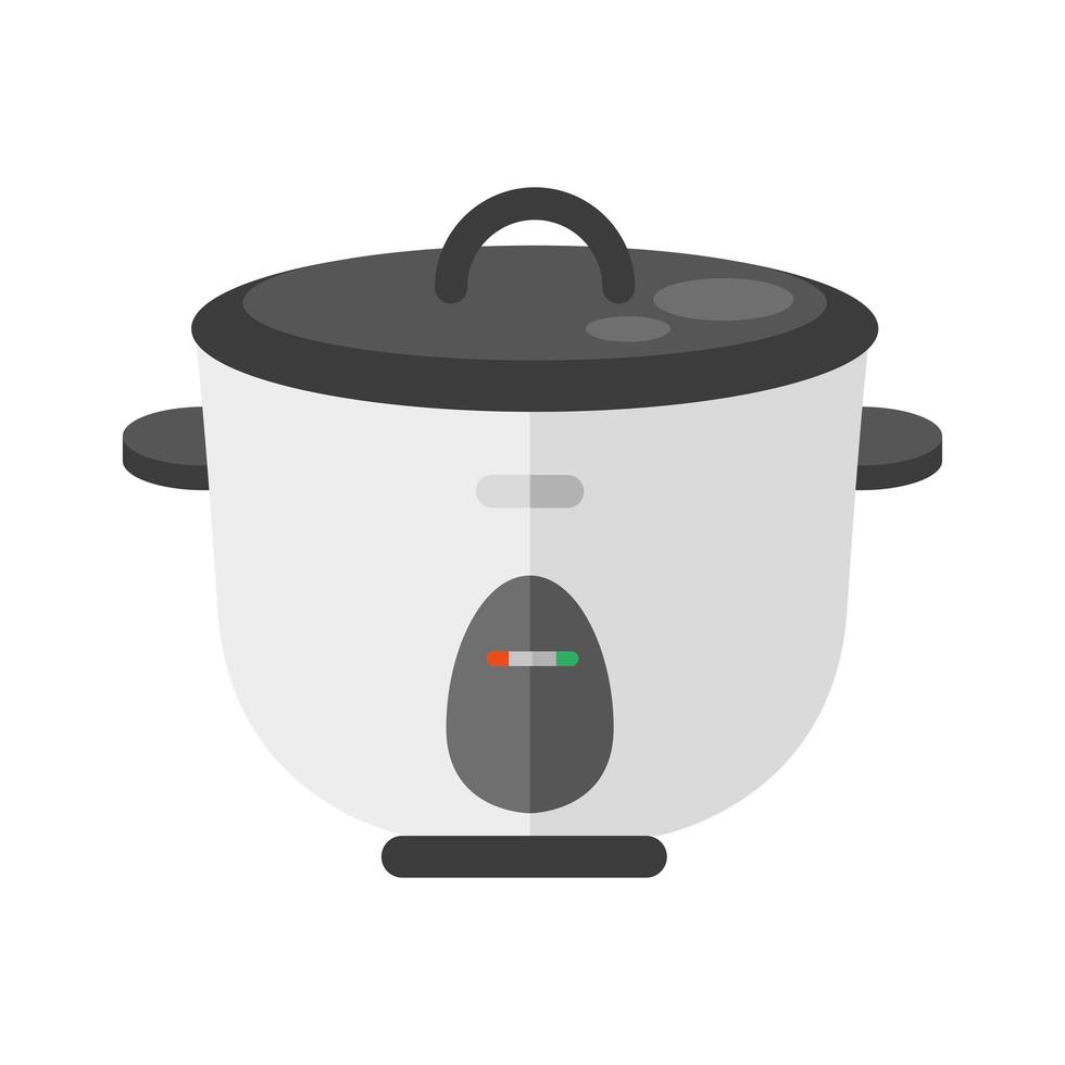 icône isolé de l'appareil ménager cuiseur à riz vecteur