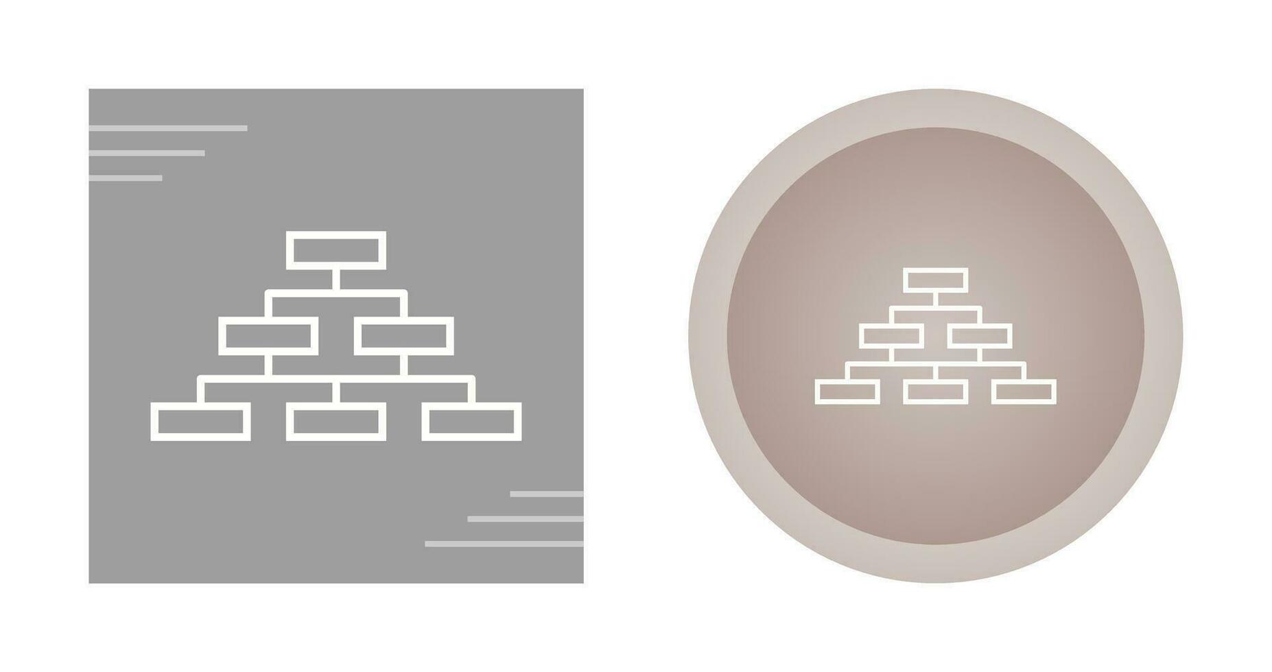 icône de vecteur d'organigramme