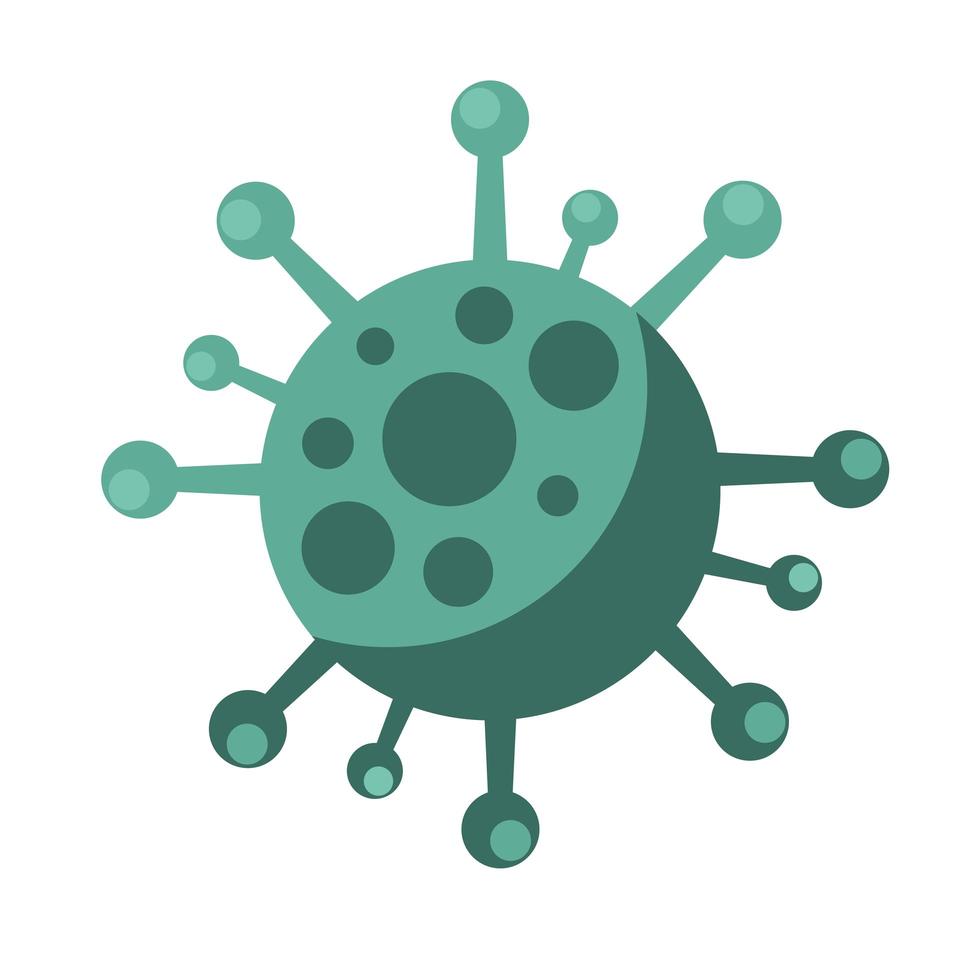 icône de pandémie de virus à particules covid19 vecteur