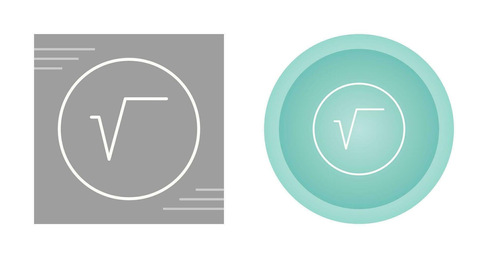 icône de vecteur de symbole de racine carrée
