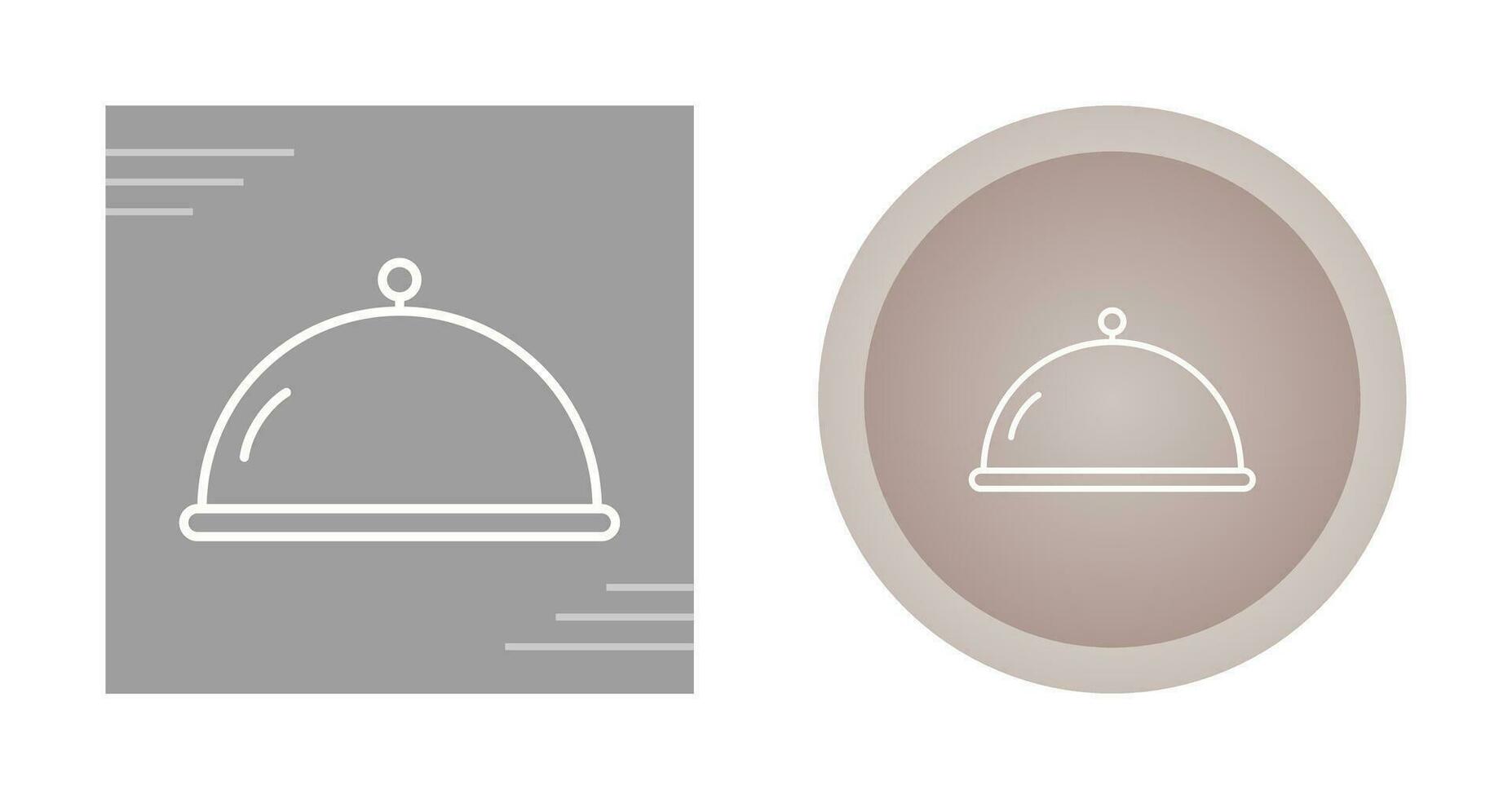 icône de vecteur de nourriture couverte