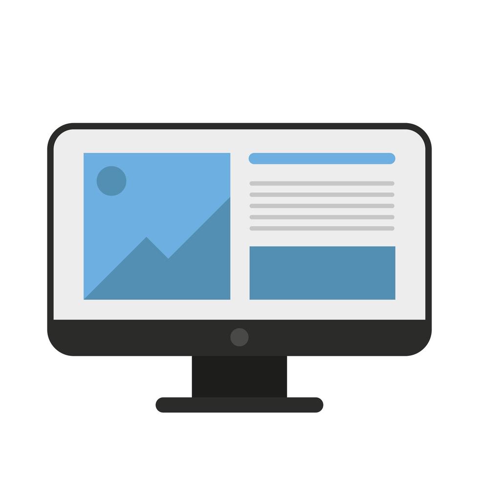 conception de vecteur icône ordinateur numérique