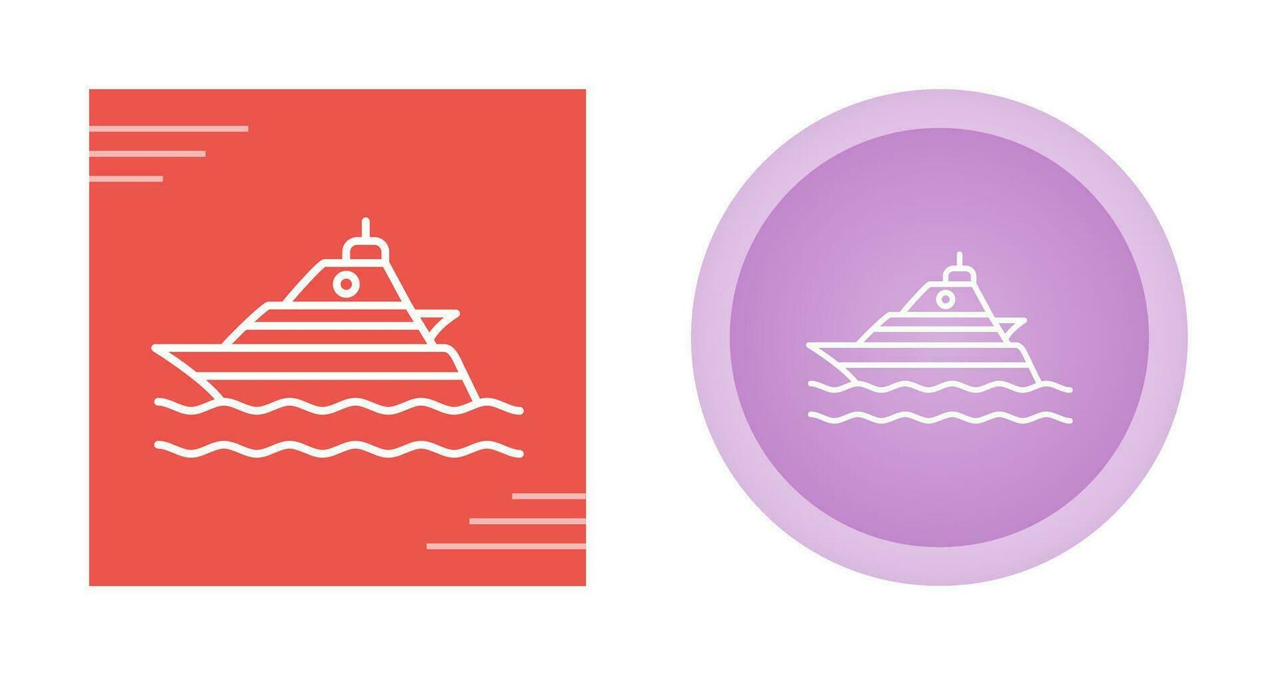 icône de vecteur de yacht