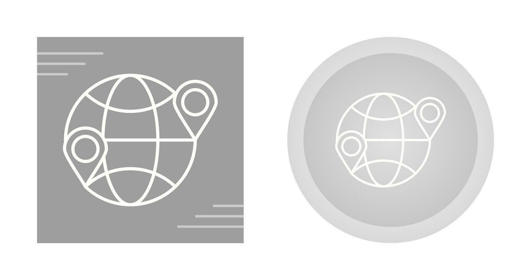 icône de vecteur de localisation globe