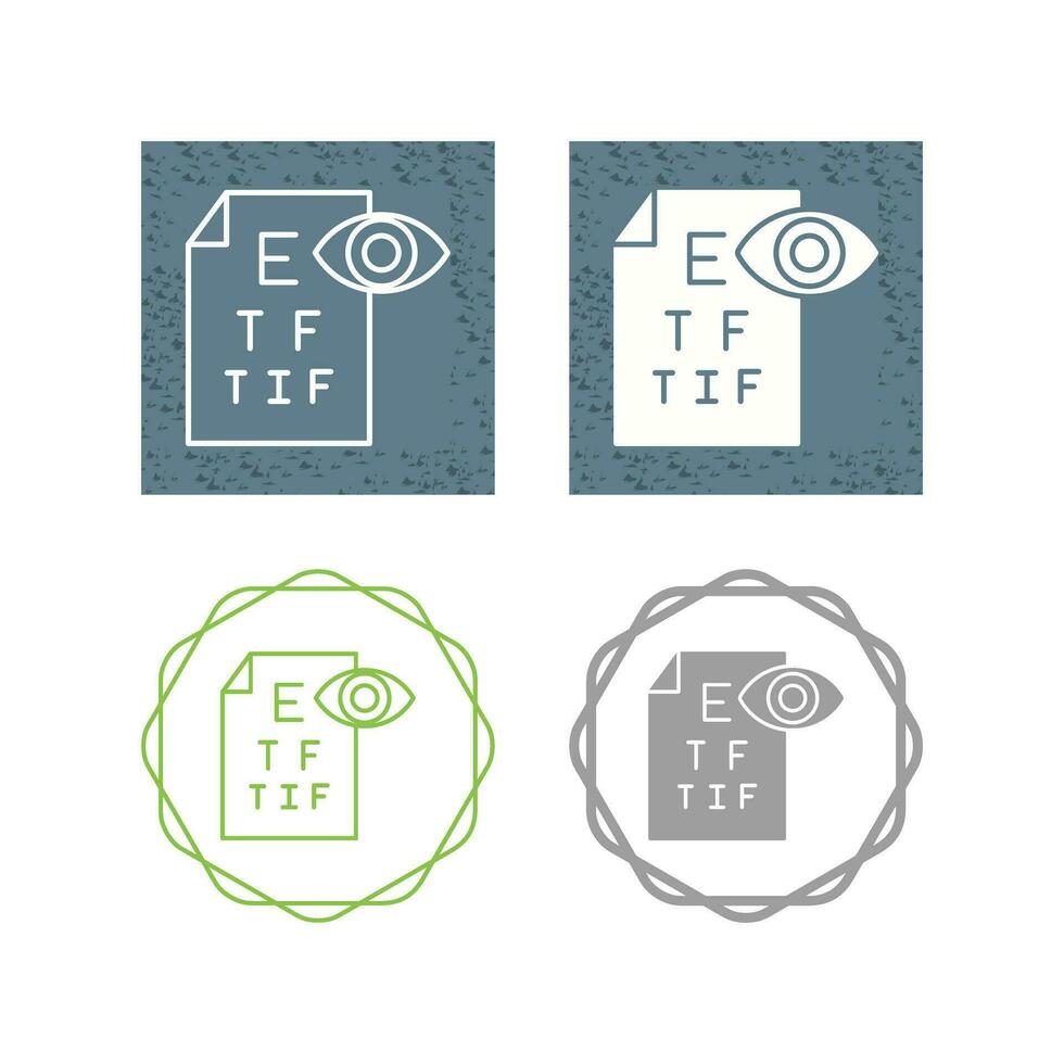 icône de vecteur de test oculaire