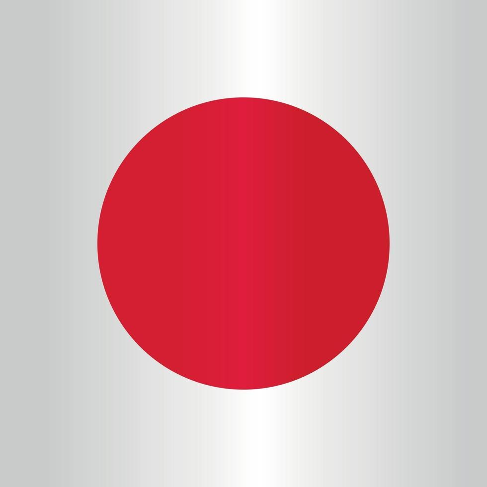 vecteur plat de drapeau sakura japonais asiatique rouge point rond avec dégradé de couleur