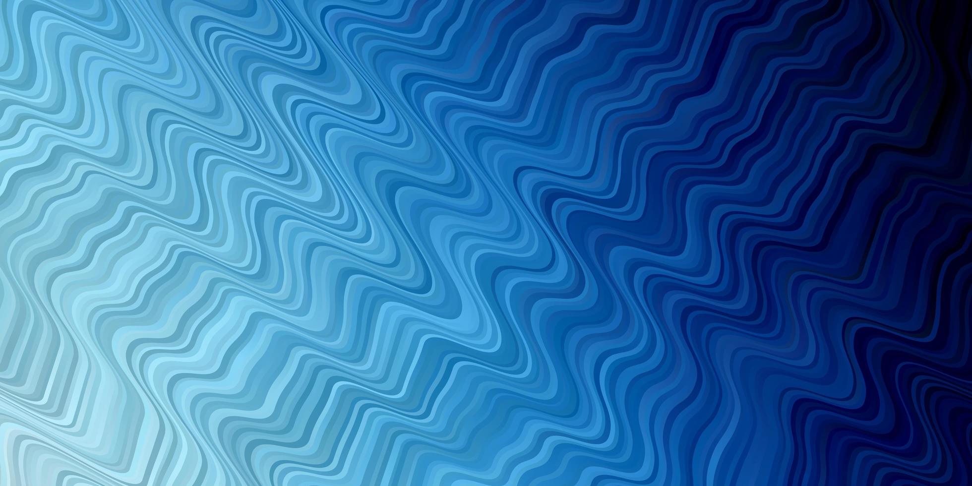 modèle vectoriel bleu clair avec des lignes tordues. illustration abstraite de dégradé avec des lignes tordues. design intelligent pour vos promotions.