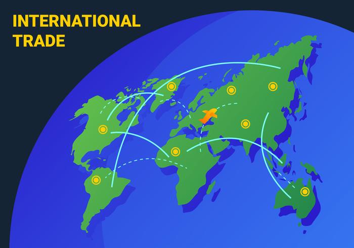 Super vecteurs d'affaires internationaux vecteur