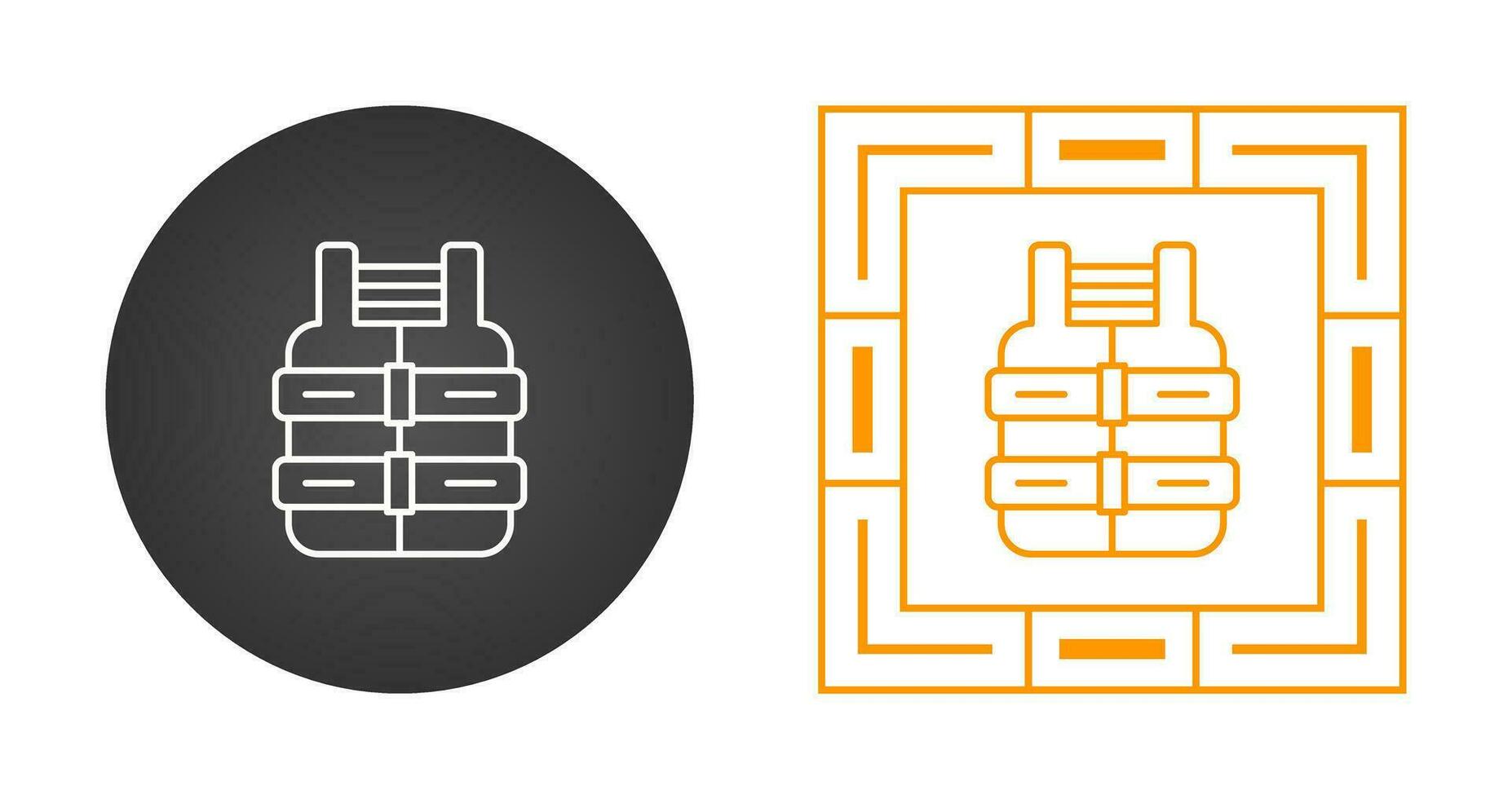 icône de vecteur de gilet de sauvetage