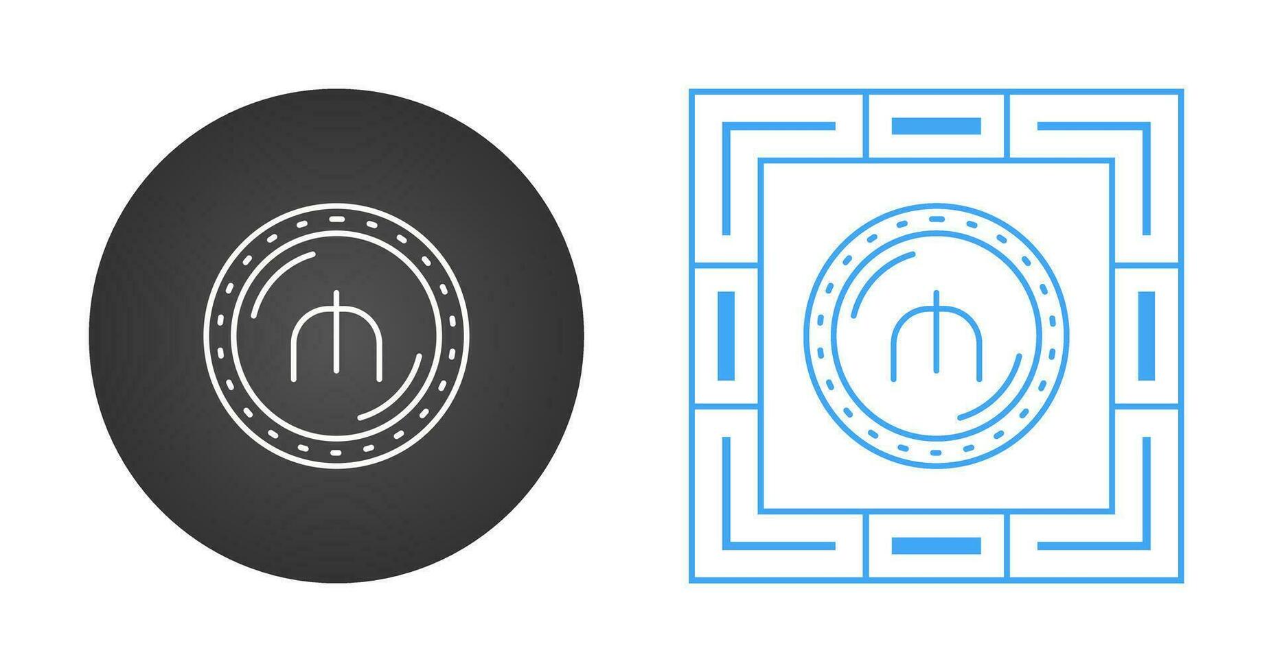 icône de vecteur de devise manat