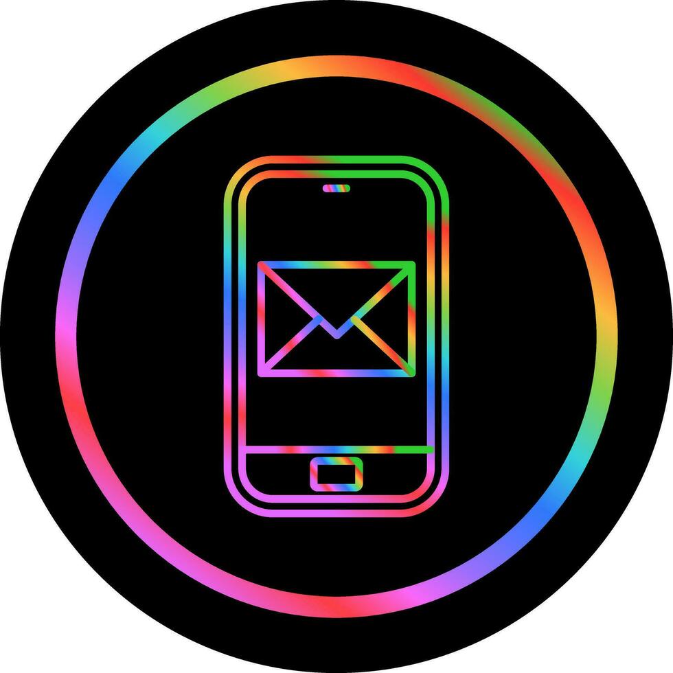 icône de vecteur de courrier smartphone