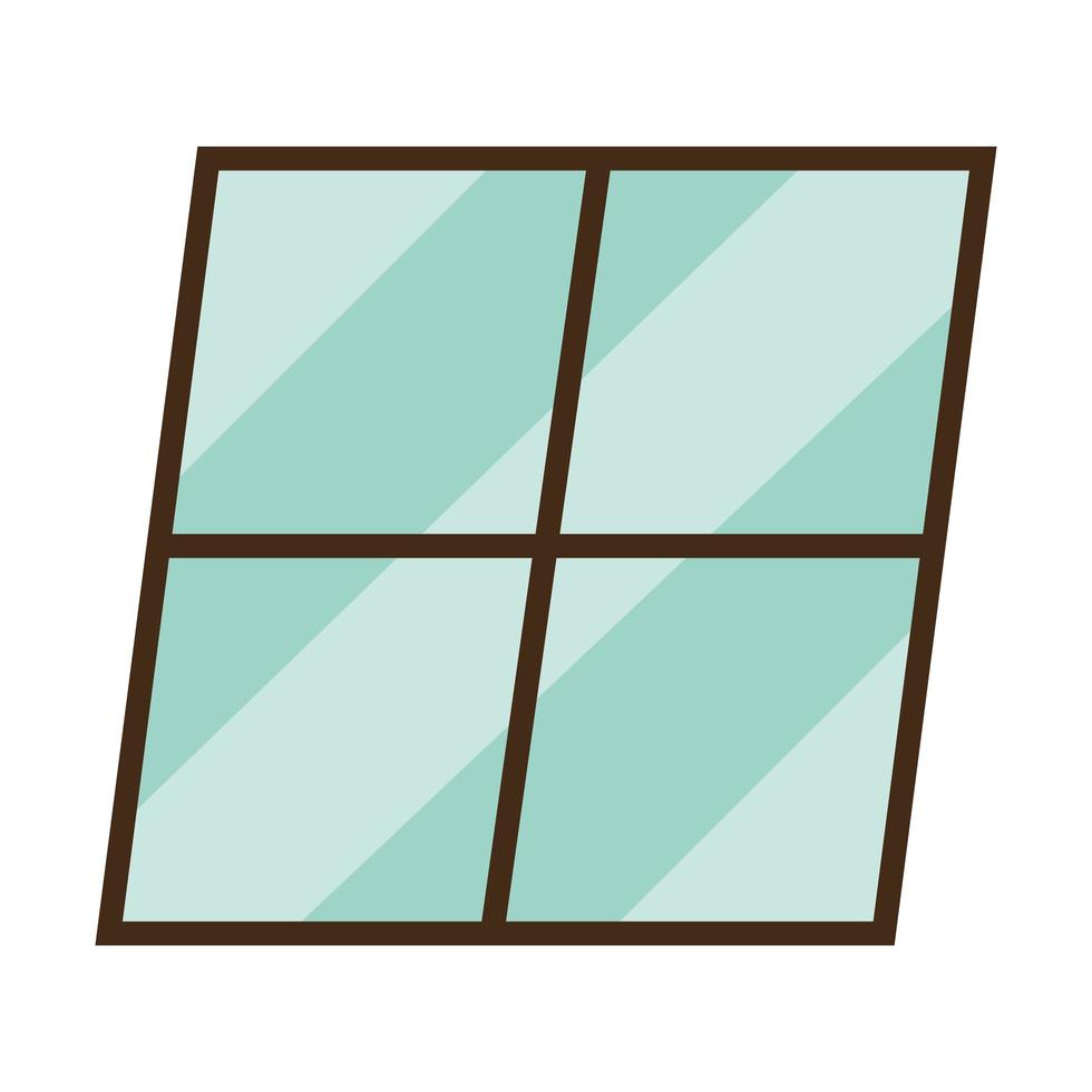 conception de vecteur d'icône de fenêtre isolée