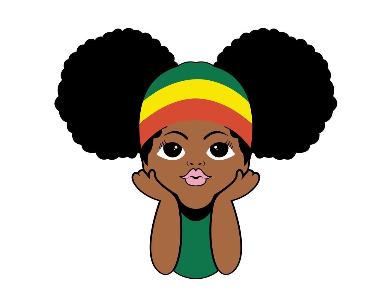 Enfants peekaboo filles afro peekaboo vector illustration