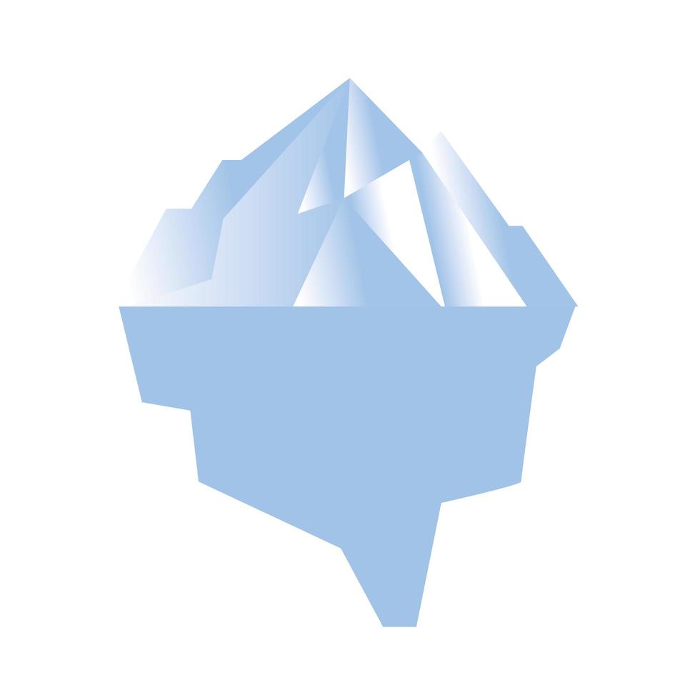 conception de vecteur blanc iceberg isolé