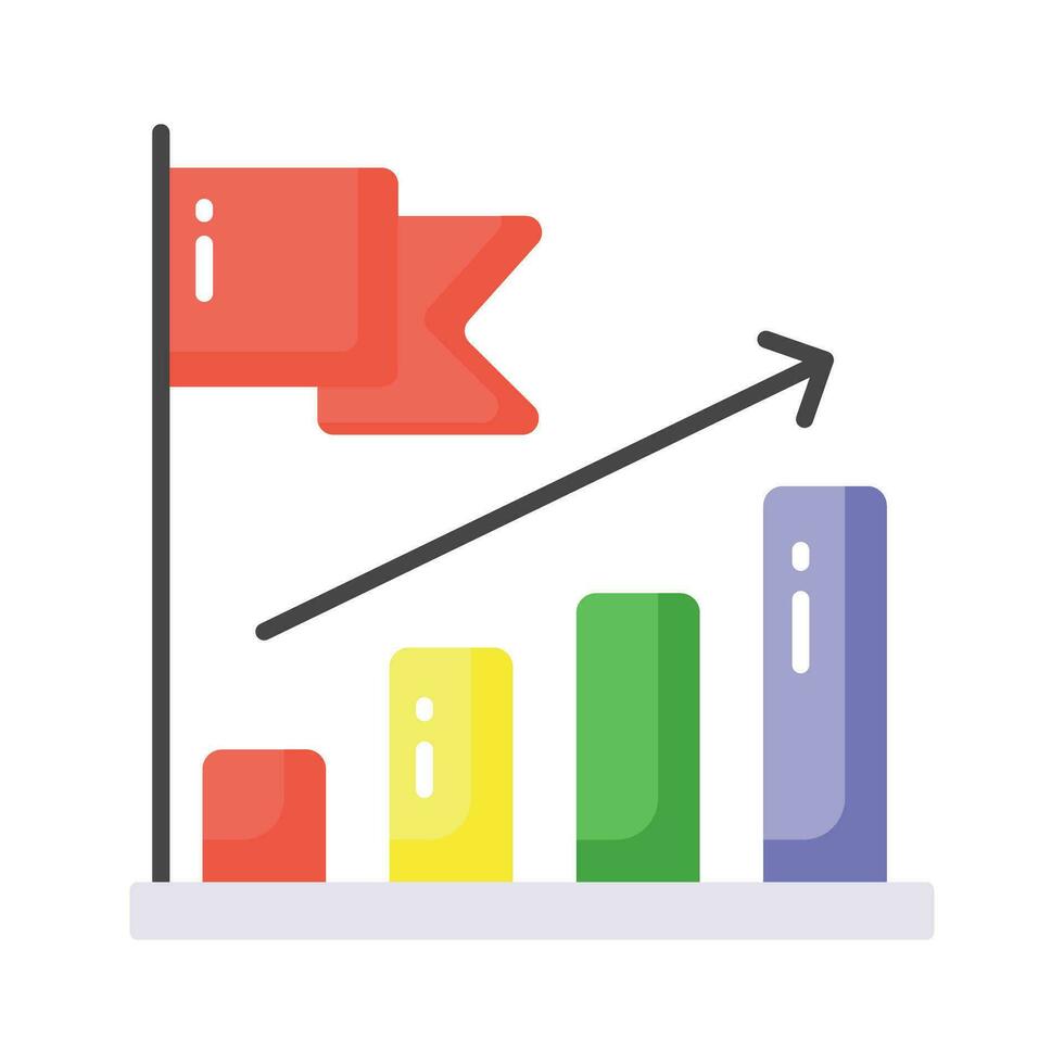 saisir cette modifiable vecteur de croissance graphique, affaires une analyse icône conception