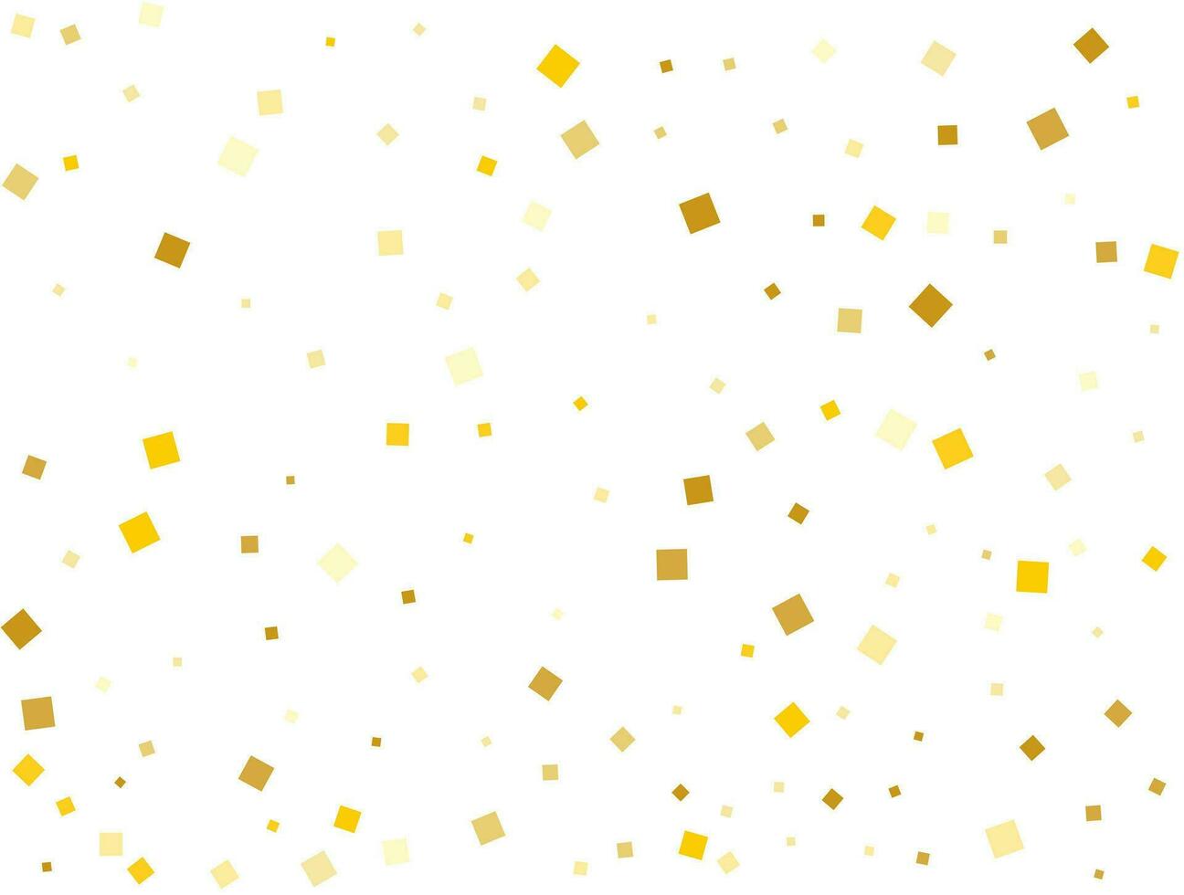 d'or Noël carré confettis. vecteur illustration