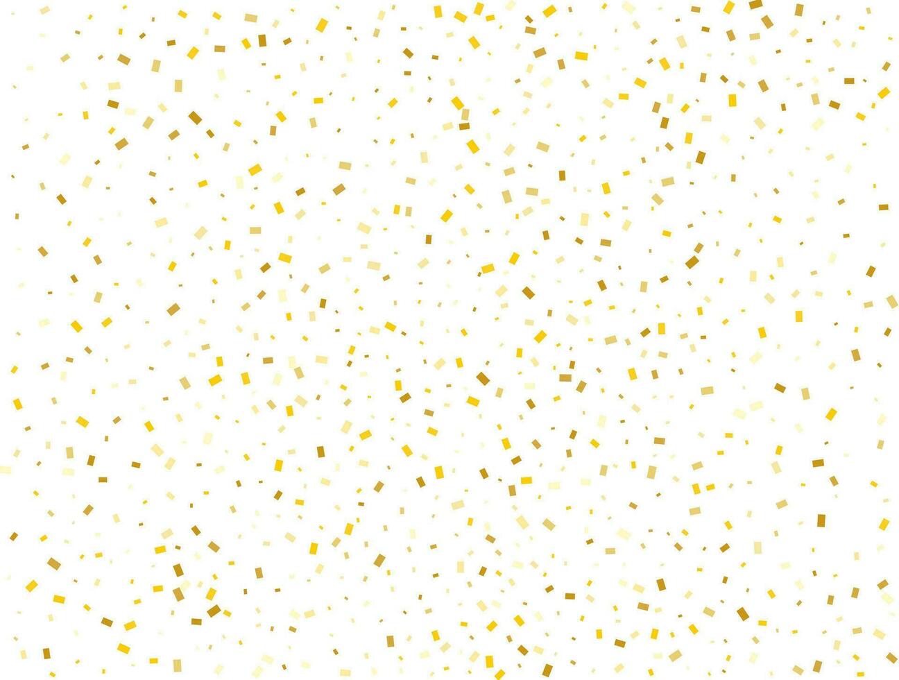 anniversaire d'or rectangles confettis Contexte. vecteur illustration