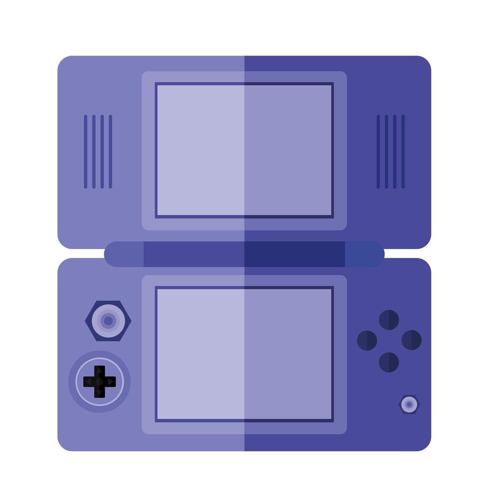 L'icône de la console de jeu vidéo violet design vecteur isolé