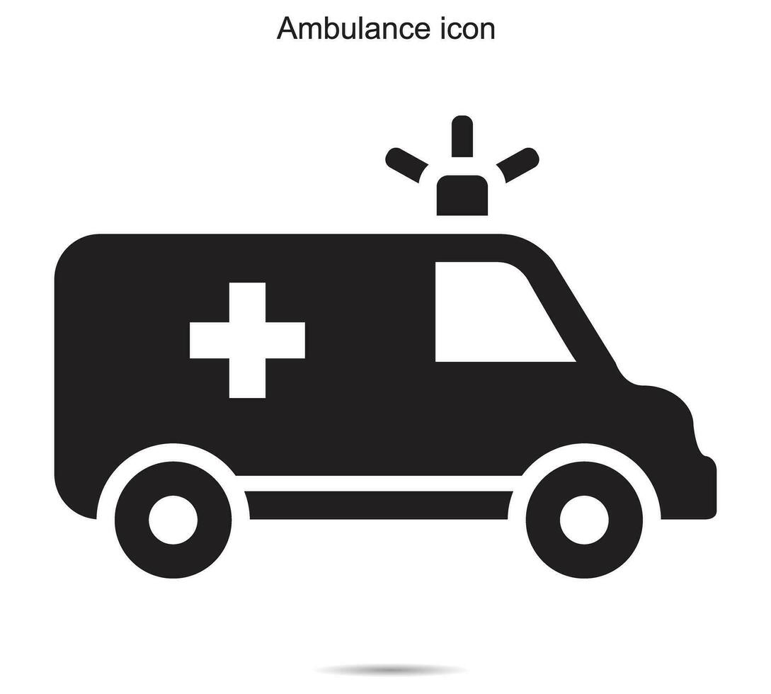 ambulance icône, vecteur illustration.