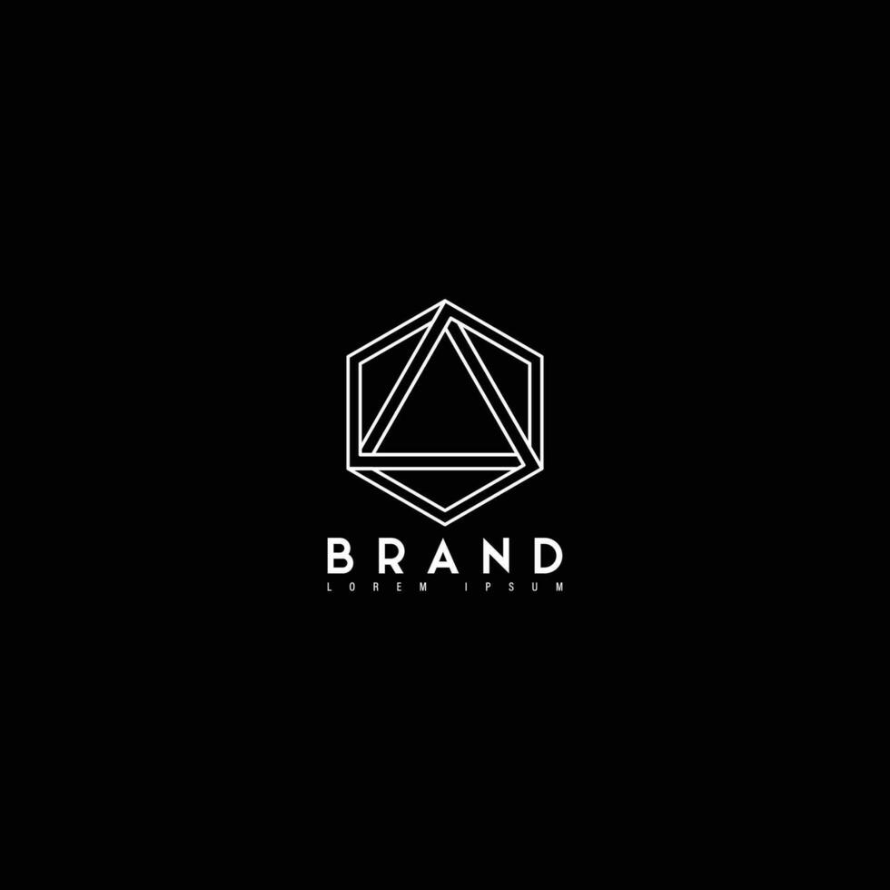 Triangle logo marque vecteur