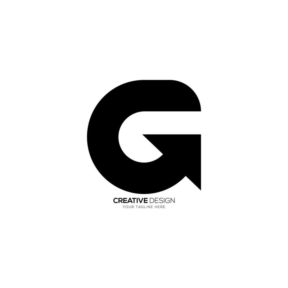 lettre cg initiale Créatif conception avec La Flèche forme croissance affaires abstrait monogramme logo vecteur
