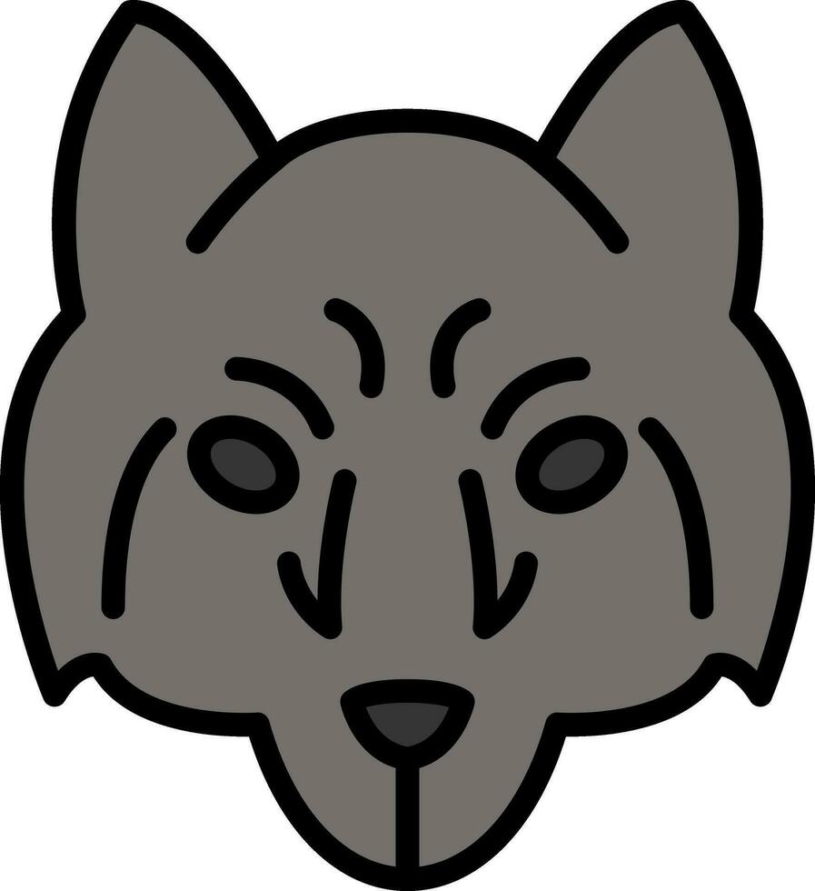 Arctique Loup vecteur icône conception