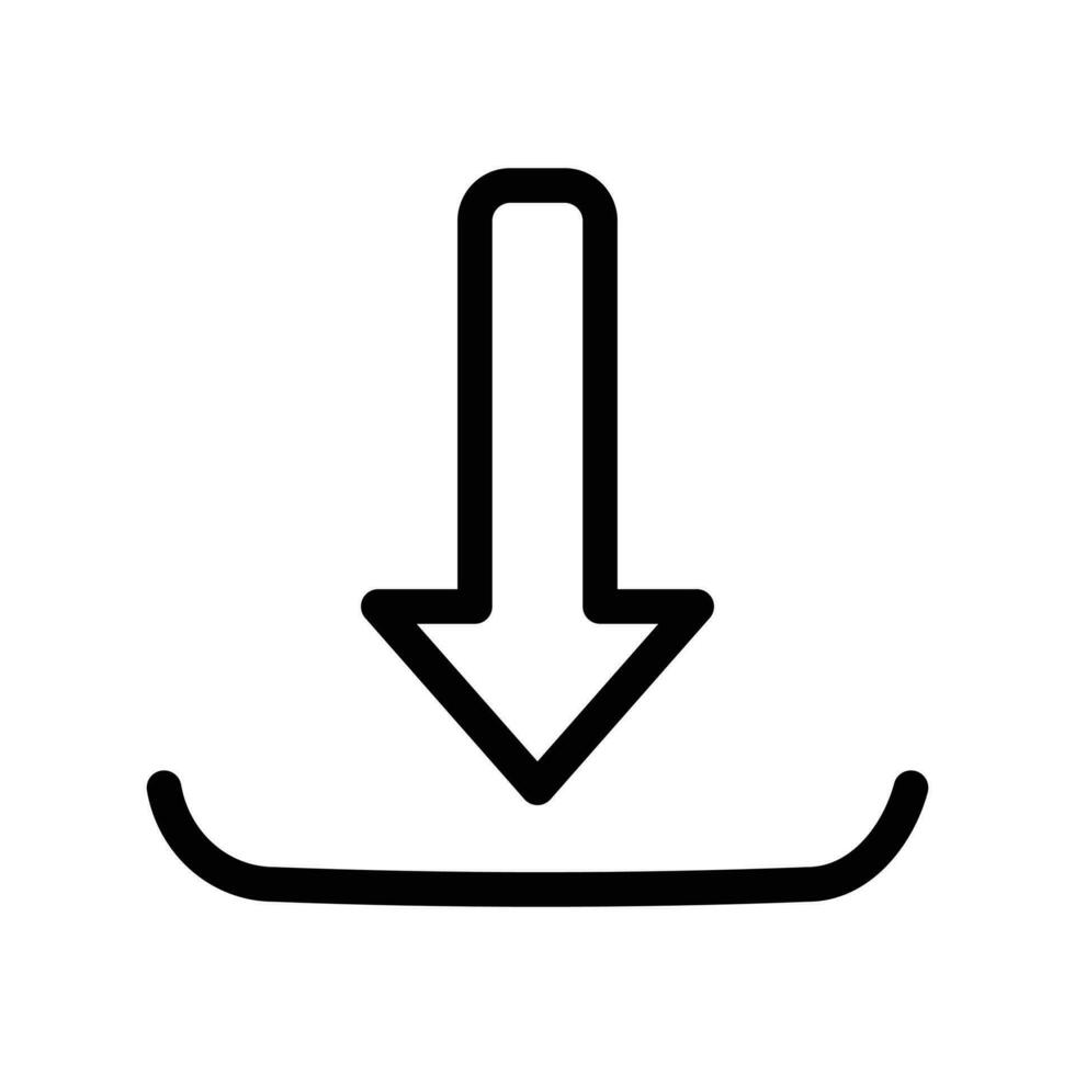 Télécharger icône, Télécharger bouton, Télécharger symbole pour mobile application et site Internet, utilisateur interface icône conception élément vecteur illustration