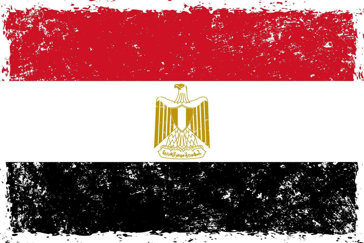 Egypte drapeau grunge affligé style vecteur