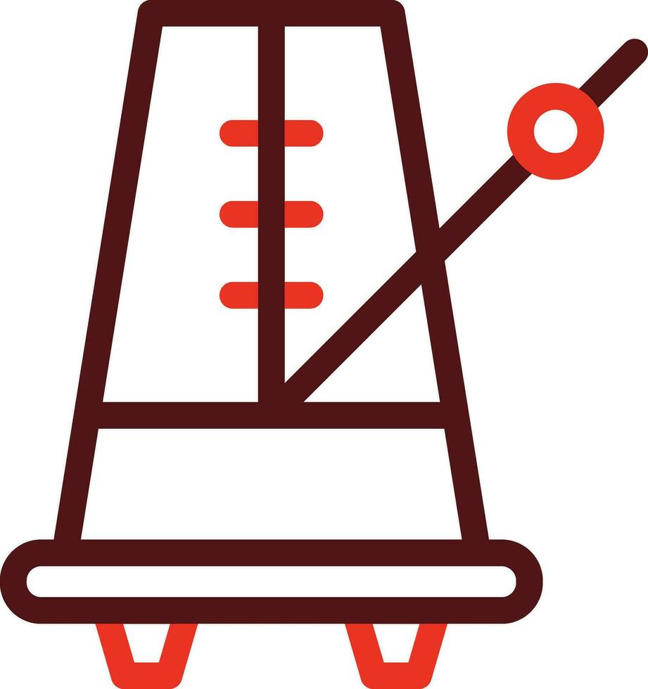 métronome glyphe deux Couleur icône pour personnel et commercial utiliser. vecteur