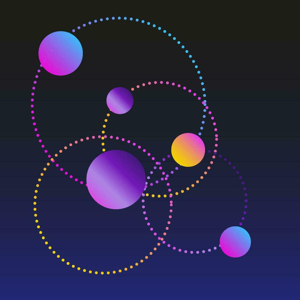 rond cercle pente texture brillant coloré forme abstrait vecteur modèle Contexte