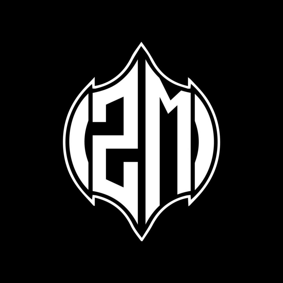 zm lettre logo conception. zm Créatif monogramme initiales lettre logo concept. zm unique moderne plat abstrait vecteur lettre logo conception.