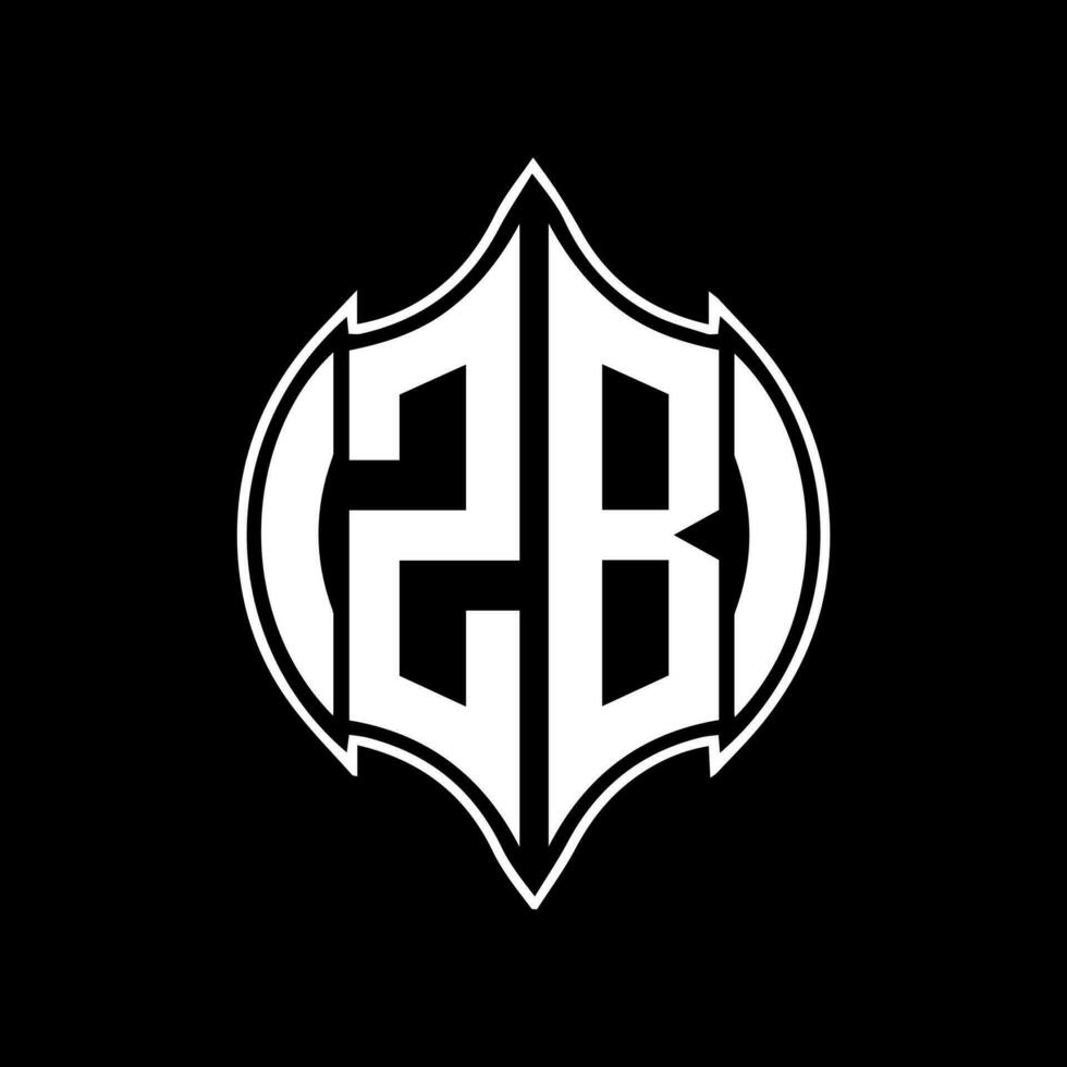 zb lettre logo conception. zb Créatif monogramme initiales lettre logo concept. zb unique moderne plat abstrait vecteur lettre logo conception.